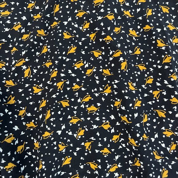 Madewell Black and Gold Off The Shoulder Top Size Small - Picture 4 of 6